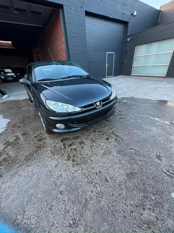2 X PEUGEOT 206 | CABRIO | 1.6 i | EXPORT OF HANDELAAR, Auto's, Peugeot, Zwart, Cabriolet, Zwart, Bedrijf