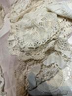 Vintage kanten onderzetters kloskant set - handmade ca. 1950, Ophalen