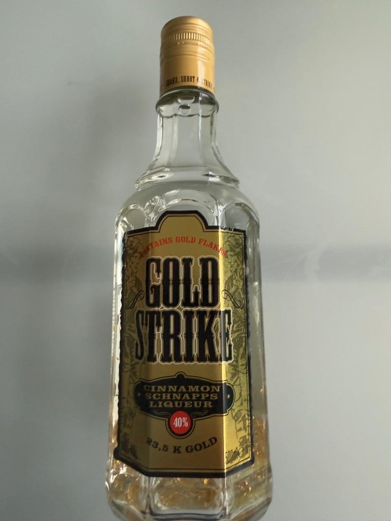 5 x Alcohol schnapps likeur Gold Strike - gratis verzending, Verzamelen, Wijnen, Nieuw, Overige typen, Overige gebieden, Vol, Ophalen of Verzenden
