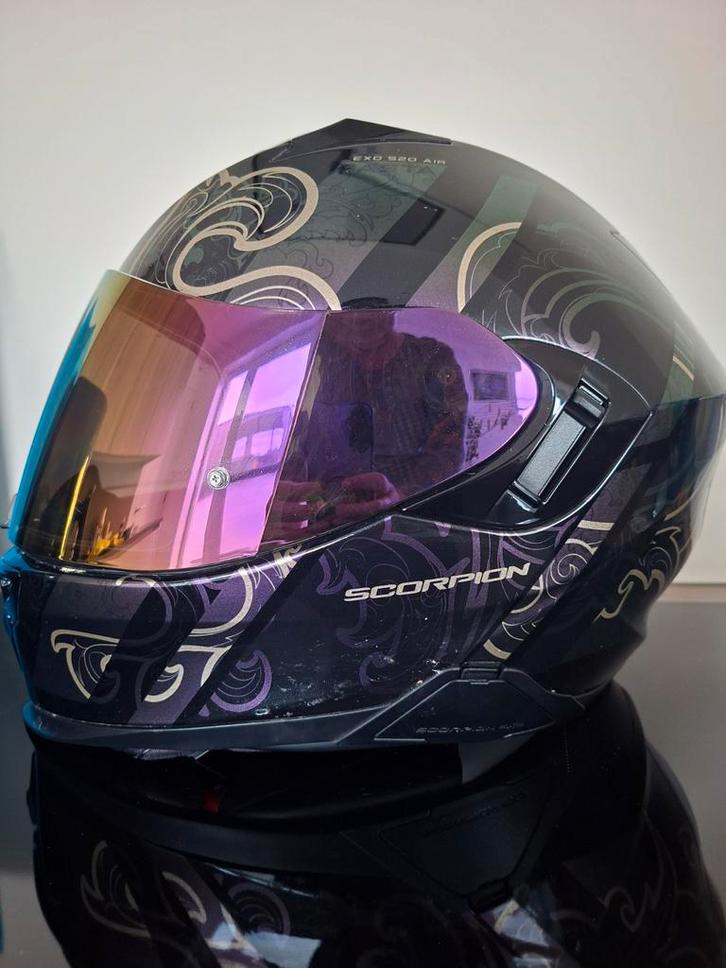 Scorpion Evo 520 Air integraal helm maat M met pin lock, Motoren, Kleding | Motorhelmen, M, Ophalen of Verzenden