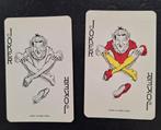 Twee jokers van oude speelkaarten, Verzamelen, Speelkaarten, Jokers en Kwartetten, Ophalen of Verzenden, Zo goed als nieuw, Speelkaart(en)