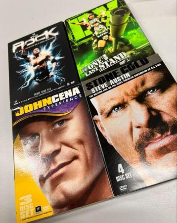 4X WWE Wrestling boxset DVD worstelen Rock Austin John Cena