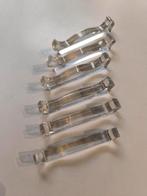 6 glazen messenleggers, nieuw, Antiek en Kunst, Ophalen of Verzenden