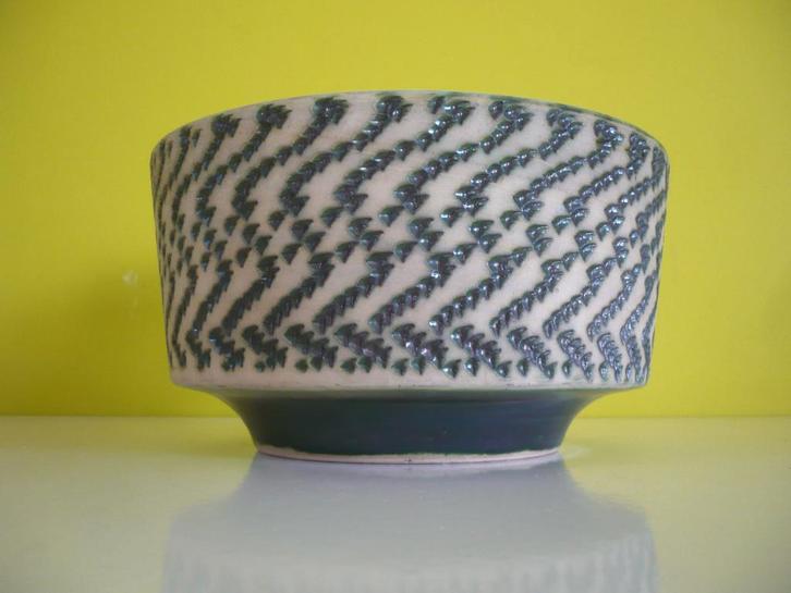 prachtige vintage cache-pot / bloempot berkenbast, Antiek en Kunst, Antiek | Keramiek en Aardewerk, Ophalen of Verzenden