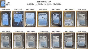 LOT DE HDD SATA & SSD beschikbaar voor biedingen