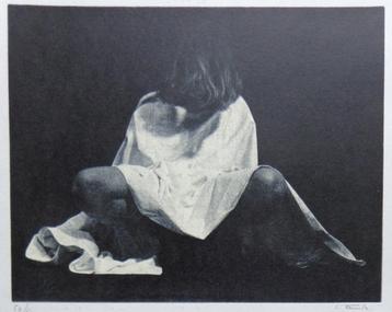CLAUDE FAUVILLE / BEDEKT NAAKT III / ZW-W FOTOLITHO 35x25cm beschikbaar voor biedingen