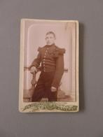militaire foto CDV  1890 - 1914 Em. Leyniers Antwerpen, Verzamelen, Verzenden, Overige soorten, Foto of Poster
