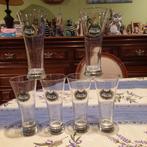 6 vintage fluitjes brouwerij palm, Verzamelen, Glas en Drinkglazen, Ophalen of Verzenden, Gebruikt, Bierglas
