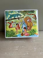 Oud blikken doosje met figuren uit de Disneyfilm Junglebook., Ophalen of Verzenden