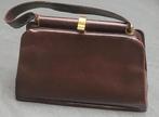 Vintage Plinio Visona leren handtas, Ophalen of Verzenden, Gebruikt, Overige kleuren, Handtas