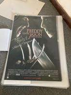 Gesigneerde Belgische filmposter Freddy VS Jason, Comme neuf, Cinéma et TV, Enlèvement ou Envoi, Rectangulaire vertical