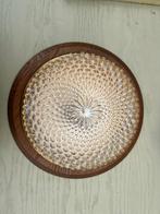 Glazen vintage plafondlamp, Huis en Inrichting, Ophalen, Zo goed als nieuw