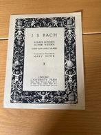 Bach, set van 2 partituren, Ophalen of Verzenden, Gelezen