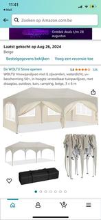 Nieuwe WOLTU opvouwbare tent 6 x 3M met venster/zijwanden, Tuin en Terras, Partytenten, Ophalen, Zo goed als nieuw, Partytent