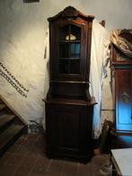 Vitrinekast kast in hout met bovendeel vitrine meubel kast, Huis en Inrichting, Ophalen