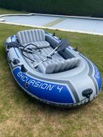 Intex excursion 4 rubber oplaas boot, Ophalen, Gebruikt, Met peddels, Drie personen of meer