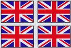Union Jack [Engelse vlag] stickervel #3, Motos, Accessoires | Autocollants