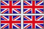 Union Jack [Engelse vlag] stickervel #3, Motos, Accessoires | Autocollants