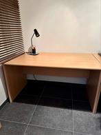 Bureau in  3 delen (hoekbureau) in eikkleur fineerhout, Huis en Inrichting, Ophalen, Gebruikt, Bureau