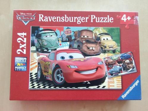 2 puzzels Cars (24 stuks) Ravensburger, Kinderen en Baby's, Speelgoed | Kinderpuzzels, Zo goed als nieuw, 4 tot 6 jaar, 10 tot 50 stukjes