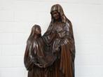St.Anna en Maria groot kerkbeeld in notelaar, Antiquités & Art, Antiquités | Objets religieux, Enlèvement