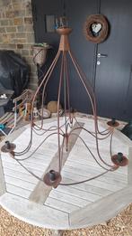 Smeedijzeren kroonluchter, Huis en Inrichting, Lampen | Kroonluchters, Ophalen, Gebruikt, Metaal