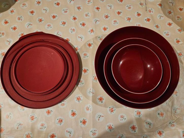 Tupperware bewaar- en serveerkommen, Huis en Inrichting, Keuken | Tupperware, Gebruikt, Ophalen of Verzenden