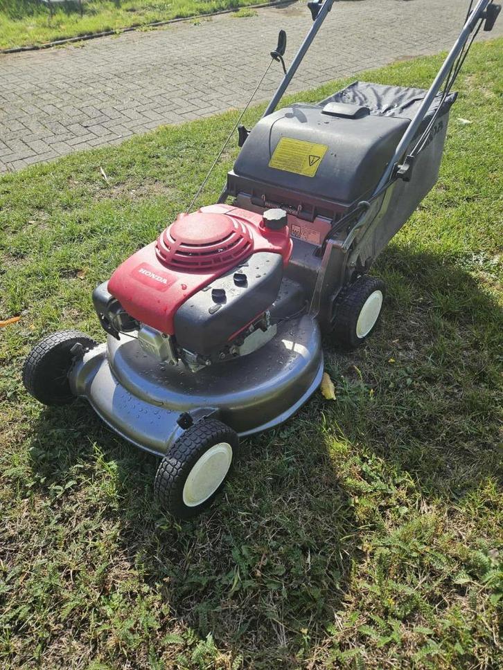 Grasmaaier honda hrd 536 hydrostatic messtop, Tuin en Terras, Grasmaaiers, Gebruikt, Benzine-grasmaaier, 50 cm of meer, Opvangzak