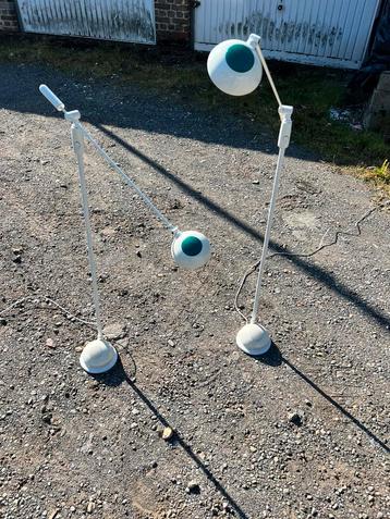 Paar vintage vloerlampen