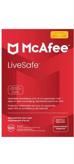Antivirus MC Afee live safe, Informatique & Logiciels, Logiciel Antivirus & Protection, Enlèvement ou Envoi, Neuf