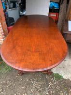 Tafel ovaal uitschuifbaar tot 8 personen met 6 stoelen, Antiek en Kunst, Ophalen
