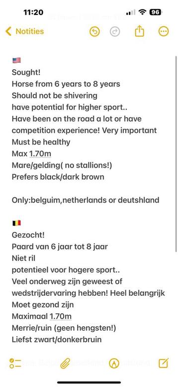 Gezocht dressuurpaard beschikbaar voor biedingen