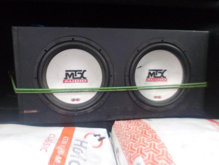 caisson double mtx 500w rms 2 ohm, bien lire svp, Auto diversen, Autospeakers, Gebruikt, Ophalen