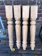 4 tafelpoten gemaakt van massief eiken., Huis en Inrichting, Ophalen, Nieuw, Overige vormen, Eikenhout