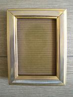 Fotolijst portret 6,5 x 9,5 cm verguld op warm hout, Ophalen of Verzenden, Gebruikt