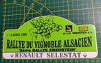 Sticker Rally du vignoble Alsacien 1995 Renault Selestat, Verzamelen, Ophalen of Verzenden