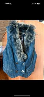 Veste jeans met afneembaar pels . Maat38, Enlèvement ou Envoi, Comme neuf, Taille 38/40 (M)