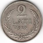 Lettonie : 2 Lati 1925 Silver .835 KM#8 Ref 15044, Timbres & Monnaies, Monnaies | Europe | Monnaies non-euro, Enlèvement ou Envoi