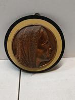 Médaillon cuivre,  vierge Marie, Enlèvement ou Envoi