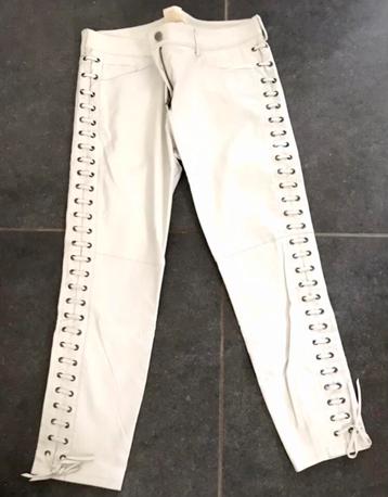  Pantalon cuir blanc T40. Isabel Marant/H&M