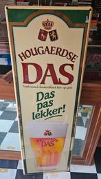 Hougaerdse DAS Pils Emaillerie Belge 1998 - 133 x 42cm, Ophalen, Zo goed als nieuw, Reclamebord