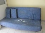 clic-clac canapé-lit bleu, Maison & Meubles, Deux personnes, 120 cm, Bleu, Enlèvement
