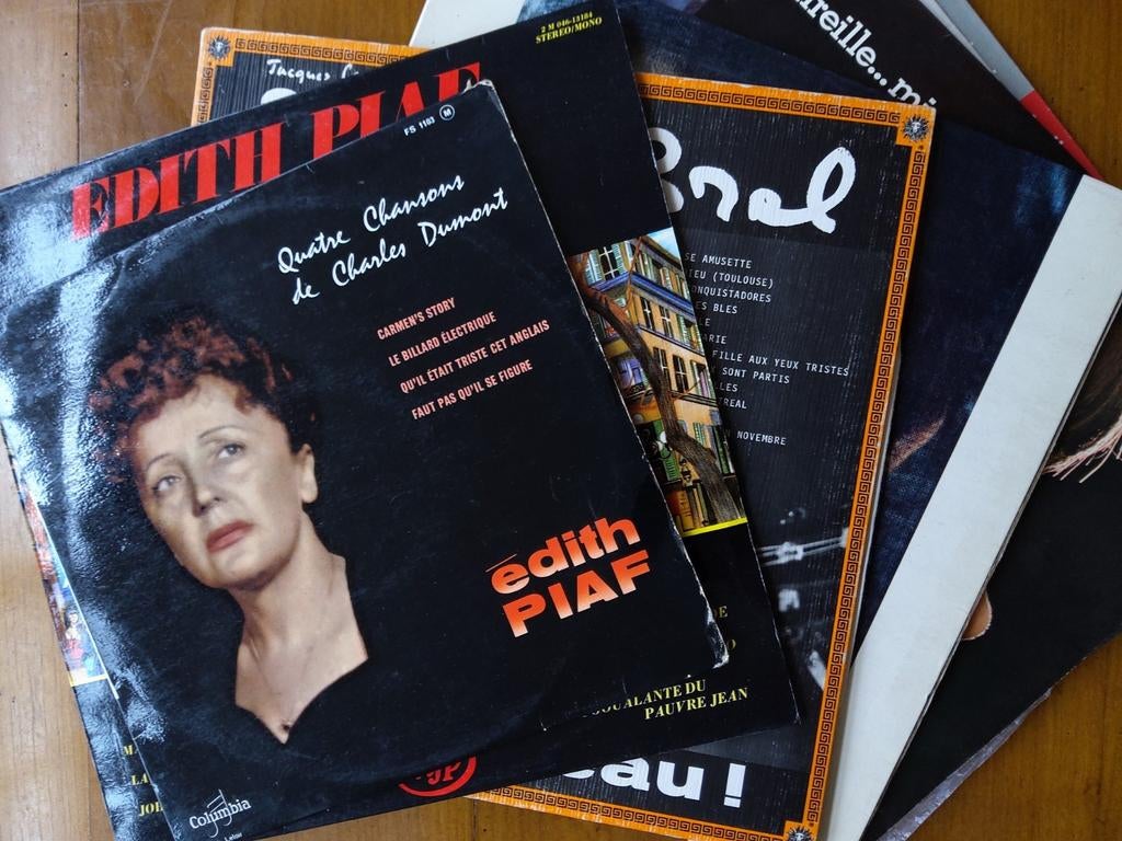 Aantal ( 10 )  VINYL-LP´s  CHANSON samen te koop, CD & DVD, Vinyles | Autres Vinyles, Comme neuf, Enlèvement ou Envoi