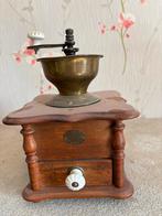 Moulin à café ancien – bois & laiton – vintage, Antiek en Kunst, Ophalen
