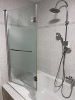 Douche scherm voor bad, Ophalen, Gebruikt, Glas, Bad