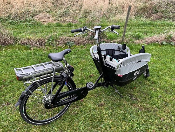 Elektrische bakfiets - Gazelle cabby Electric, Vélos & Vélomoteurs, Vélos | Vélos avec bac, Utilisé, Gazelle, 3 enfants, Électrique