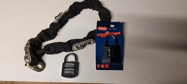 Kit antivol pour vélo ABUS : chaîne + 2 cadenas à code, Vélos & Vélomoteurs, Accessoires vélo | Cadenas de vélo, Neuf, Chaîne antivol