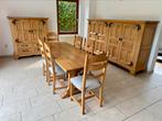 Salle à manger complète en chêne massif, Maison & Meubles, Enlèvement, Comme neuf, 6 à 8 chaises