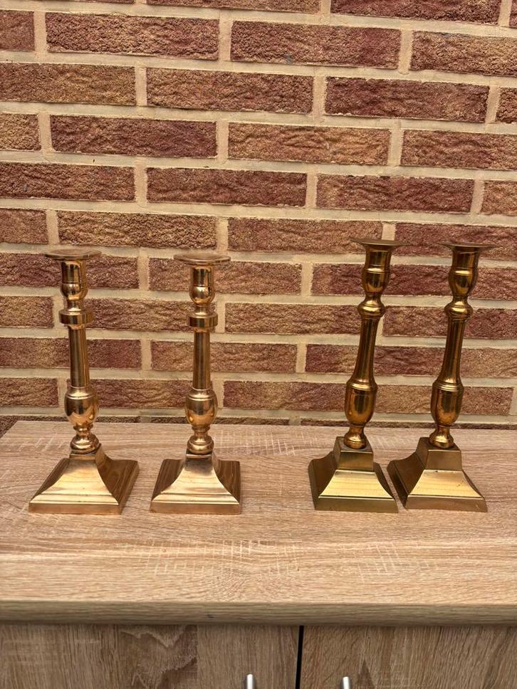 kandelaars en kaarse pannen, Antiek en Kunst, Antiek | Brons en Koper, Koper, Ophalen