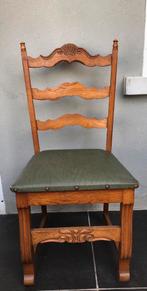 6 antieke stoelen, Gebruikt, Hout, Ophalen